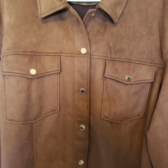 Marc New York Tobacco Color Soft Shacket- NWT...size Large - Picture 3 of 12